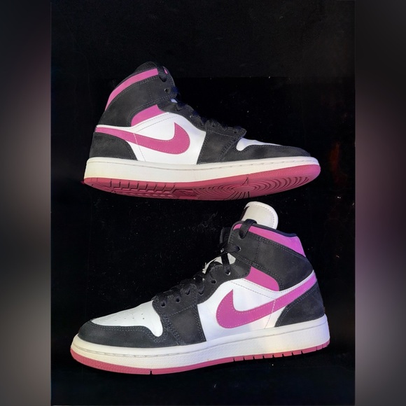 Nike Air Jordan's 1 Women's Mid "Cactus Flower" Sneakers BQ6472-005 - Picture 1 of 9